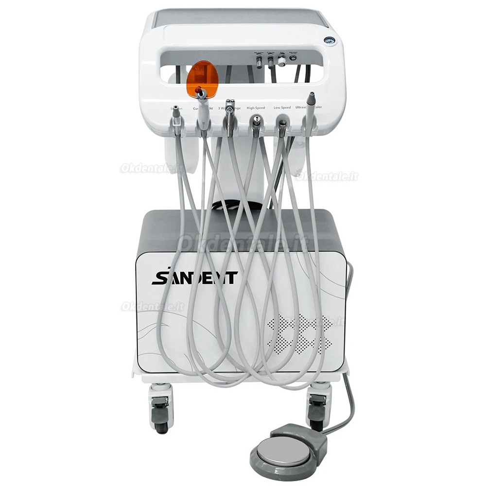 Portastrumenti per unit&agrave; odontoiatrica mobile ANZHI AZ-AP302D con compressore d'aria integrato