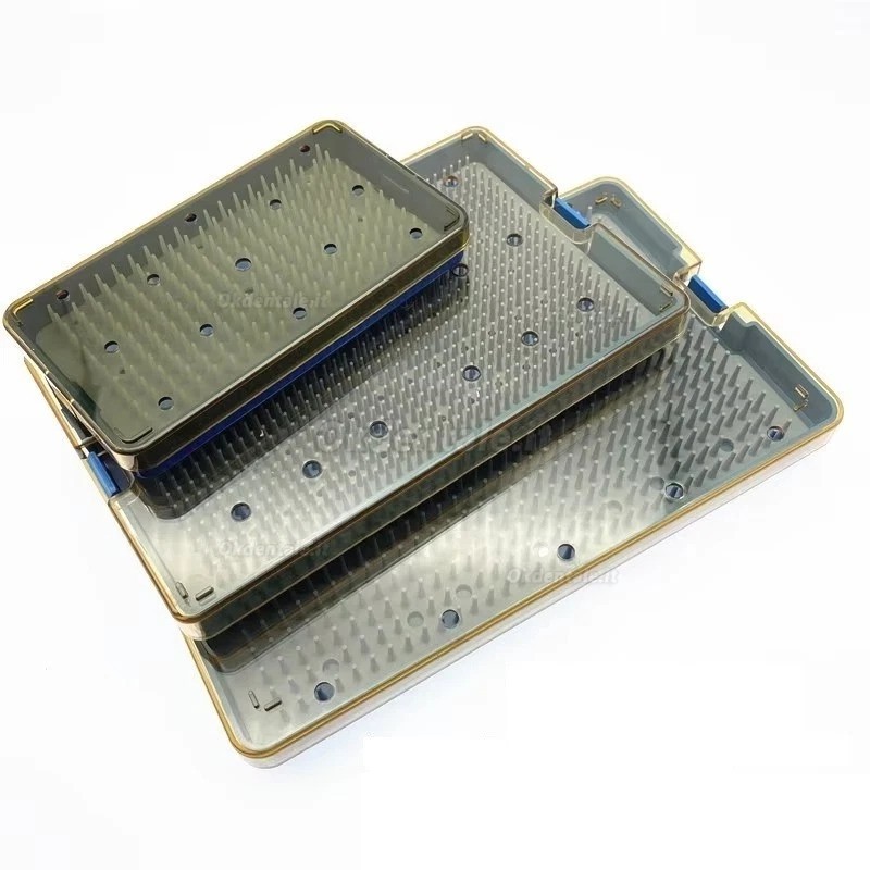 3 vassoi sterilizzabili in autoclave per uso dentale in silicone, scatola di disinfezione