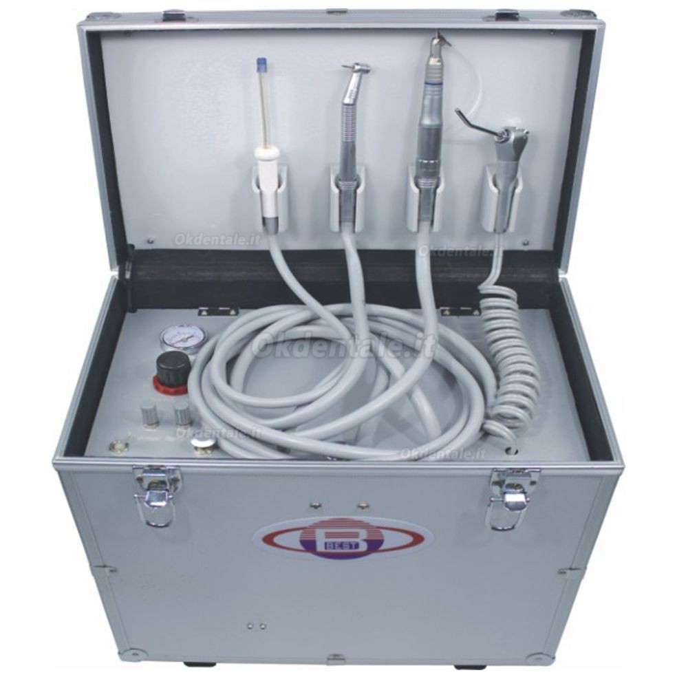 Best® BD-402 Riunito odontoiatrico portatile +Greeloy GU-P101 Poltrona odontoiatrica portatile pieghevole