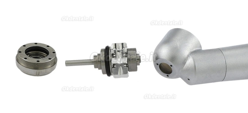 Manipolo chirurgico a turbina dentale BEING 401P45-M4, angolazione 45&deg;, attacco a 4 fori