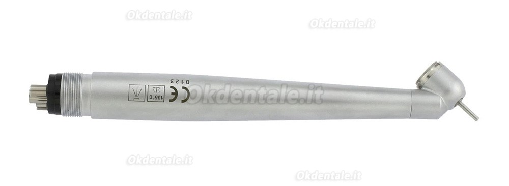Manipolo chirurgico a turbina dentale BEING 401P45-M4, angolazione 45&deg;, attacco a 4 fori