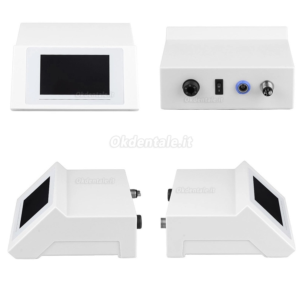 Micromotore elettrico odontoiatrico per restauri dentali (touchscreen, 4 fori, velocit&agrave; regolabile)