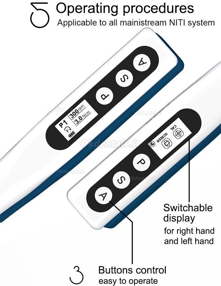 YUSENDENT COXO C-Smart-Mini micromotore endodontico senza fili (con reciprocante)