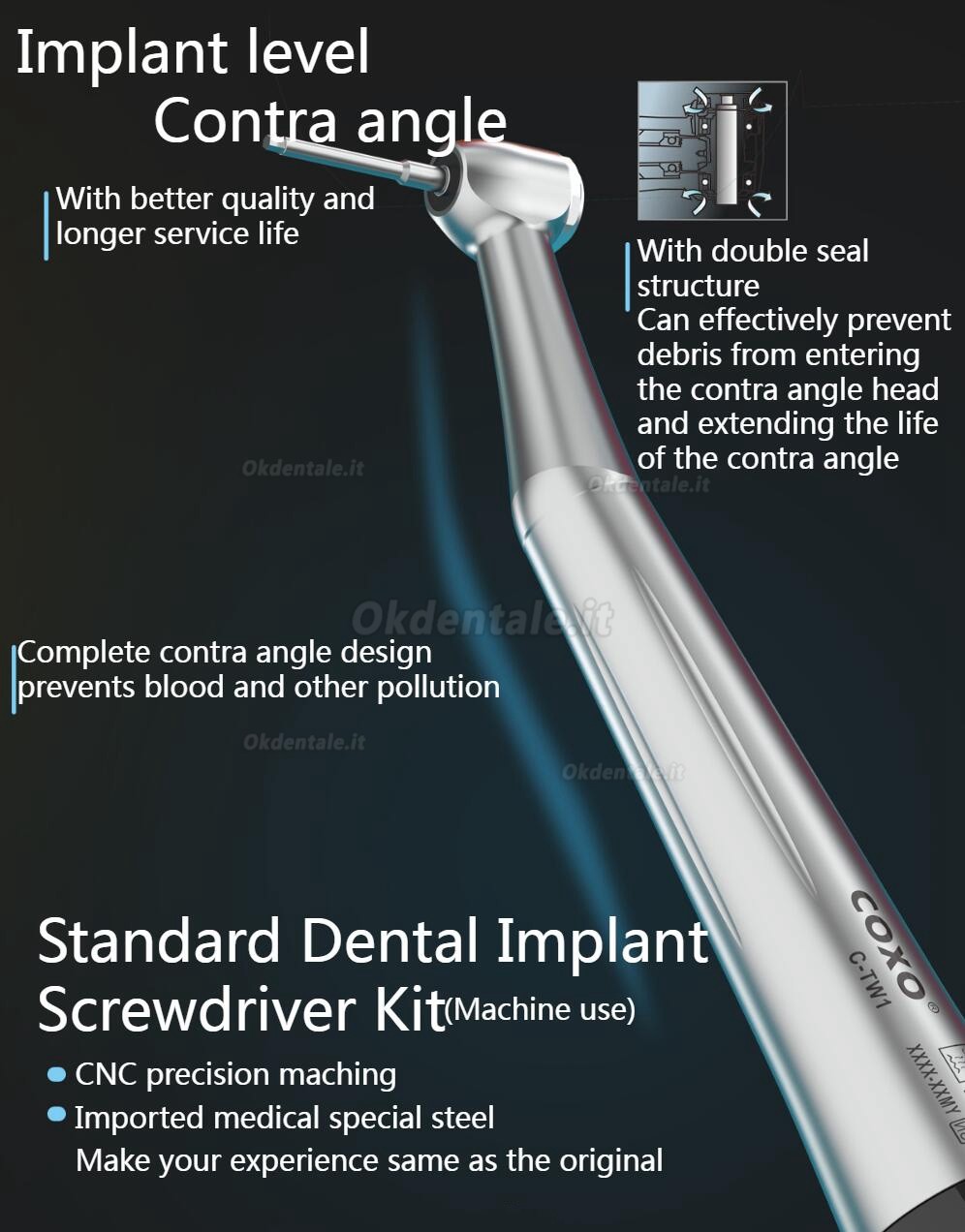 COXO C-TW1 Kit Chiave dinamometricaper impianti dentali 