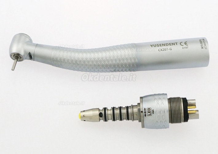 YUSENDENT® CX207-GS-SP Turbine LED Push Buttom testa standard con Connettore Sirona compatibile