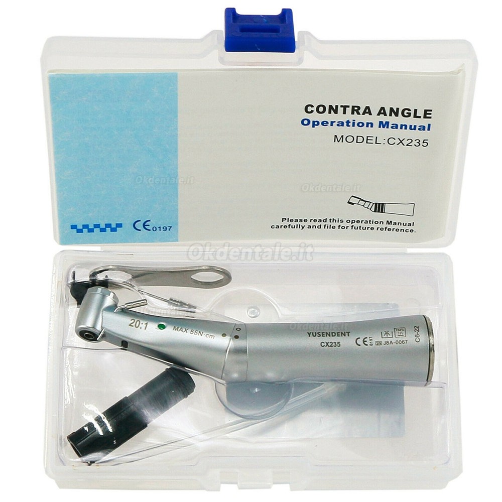 YUSENDENT CX235C6-22 Dental LED 20:1 Implant Surgery Contra Angle Handpiece