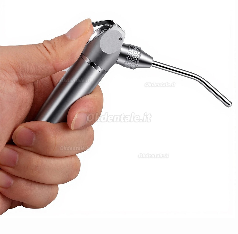 Siringa aria/acqua dentale a 3 vie (2 pezzi) con pulsante dall'ampia superficie di contatto Siringa aria/acqua dentale a 3 vie (2 pezzi) con pulsante dall'ampia superficie di contatto