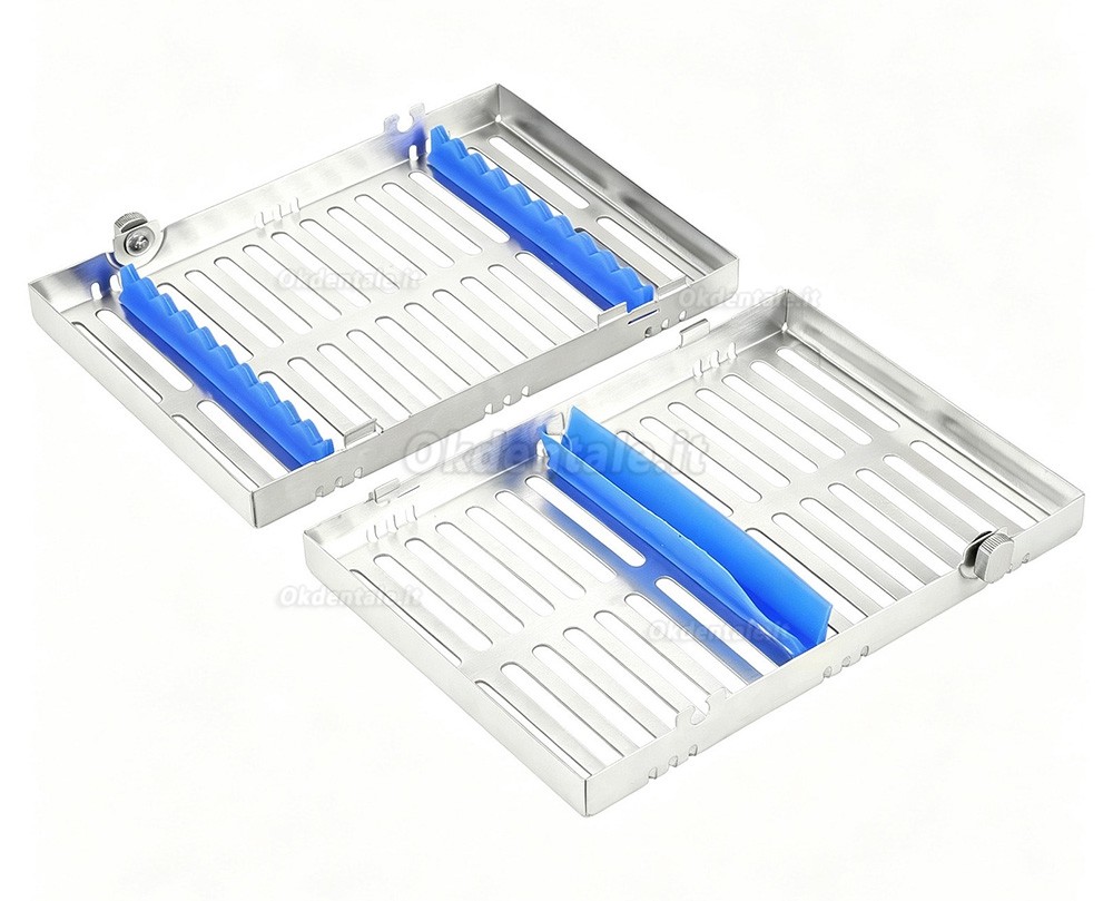 Cassetta di sterilizzazione per strumenti dentali da 5 pezzi (ogni cassetta contiene 10 strumenti dentali) Cassetta di sterilizzazione per strumenti dentali da 5 pezzi (ogni cassetta contiene 10 strumenti dentali)