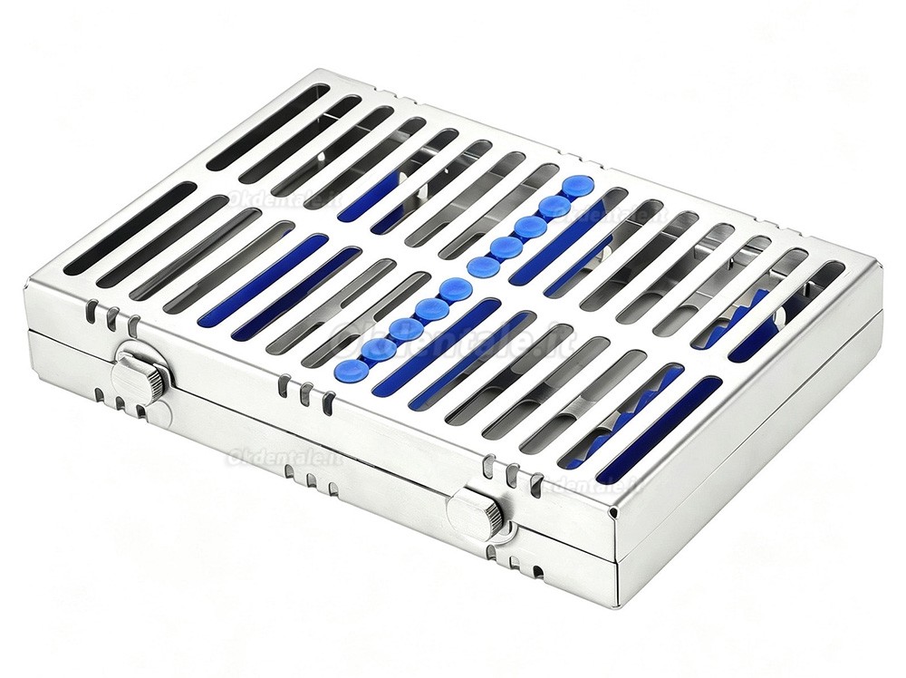 Cassetta di sterilizzazione per strumenti dentali da 5 pezzi (ogni cassetta contiene 10 strumenti dentali) Cassetta di sterilizzazione per strumenti dentali da 5 pezzi (ogni cassetta contiene 10 strumenti dentali)