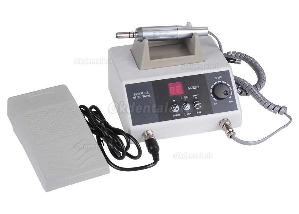 Micromotore da laboratorio odontotecnico con motore brushless di tipo E da 50.000 giri/minuto Micromotore da laboratorio odontotecnico con motore brushless di tipo E da 50.000 giri/minuto