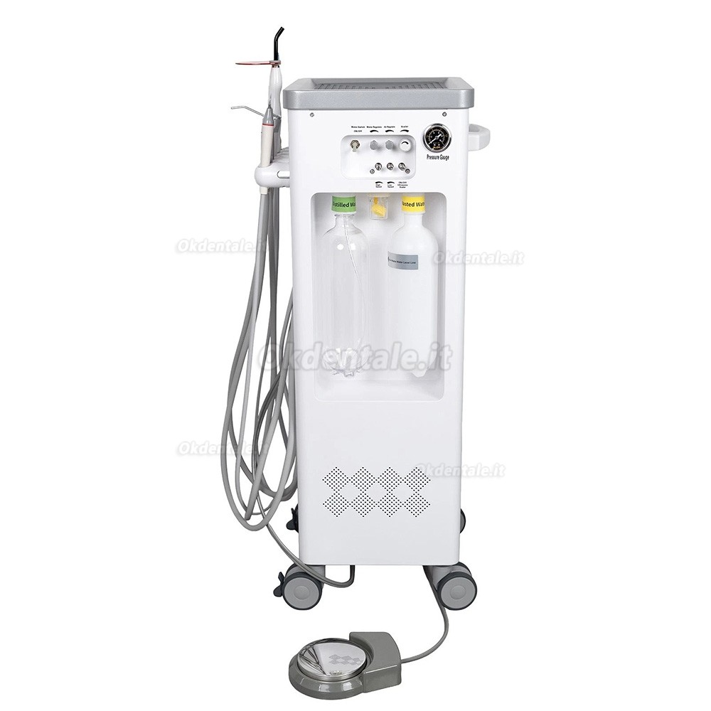 Portastrumenti per unità dentali ANZHI AZ-202-2 con compressore d'aria e scaler a ultrasuoni. Portastrumenti per unità dentali ANZHI AZ-202-2 con compressore d'aria e scaler a ultrasuoni.