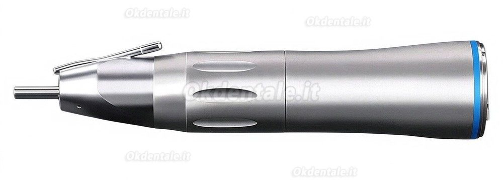 Manipolo dritto odontoiatrico a bassa velocit&agrave;, rapporto 1:1, con fibra ottica, attacco tipo E