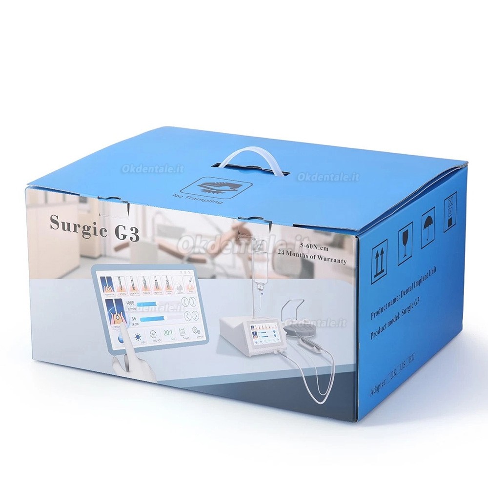 Sistema a motore per implantologia dentale Betterway Surgic G3 + manipolo contrangolo 20:1 Sistema a motore per implantologia dentale Betterway Surgic G3 + manipolo contrangolo 20:1