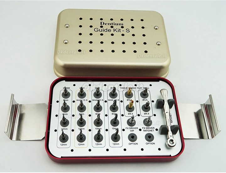 Kit chirurgico per guida digitale XGSFK Dentium (kit completo) Kit di strumenti per impianti dentali