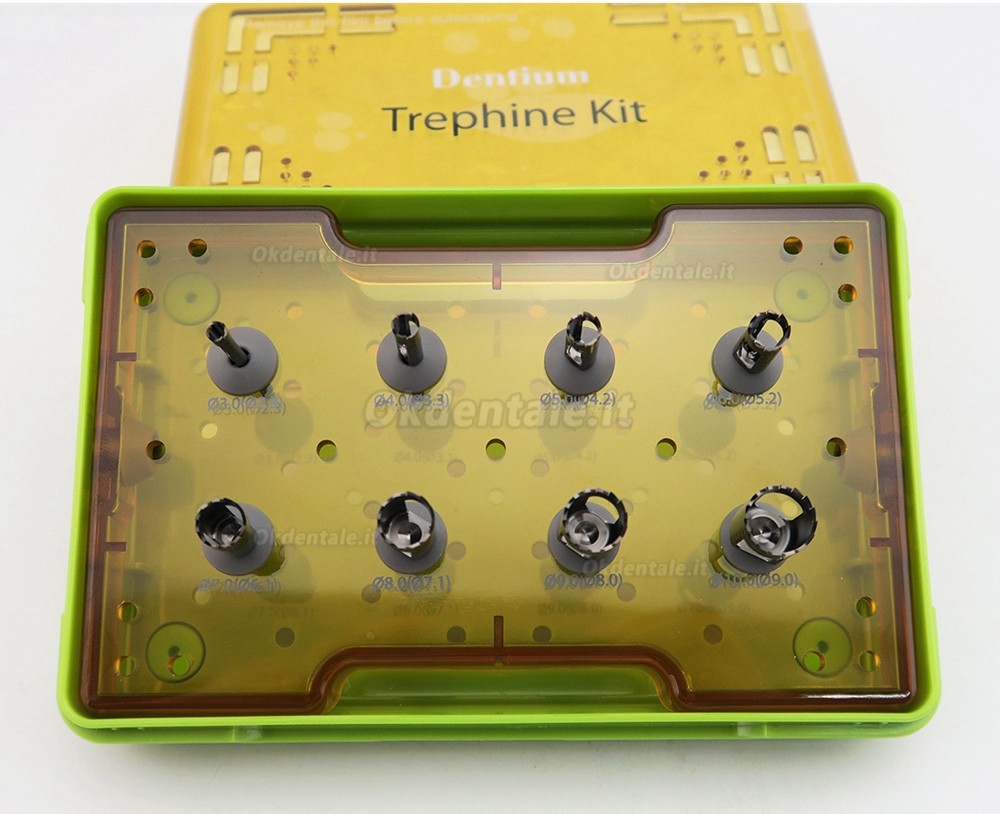 Kit per trapano Dentium XIT / Frese carotatrici odontoiatria (φ3-10mm)