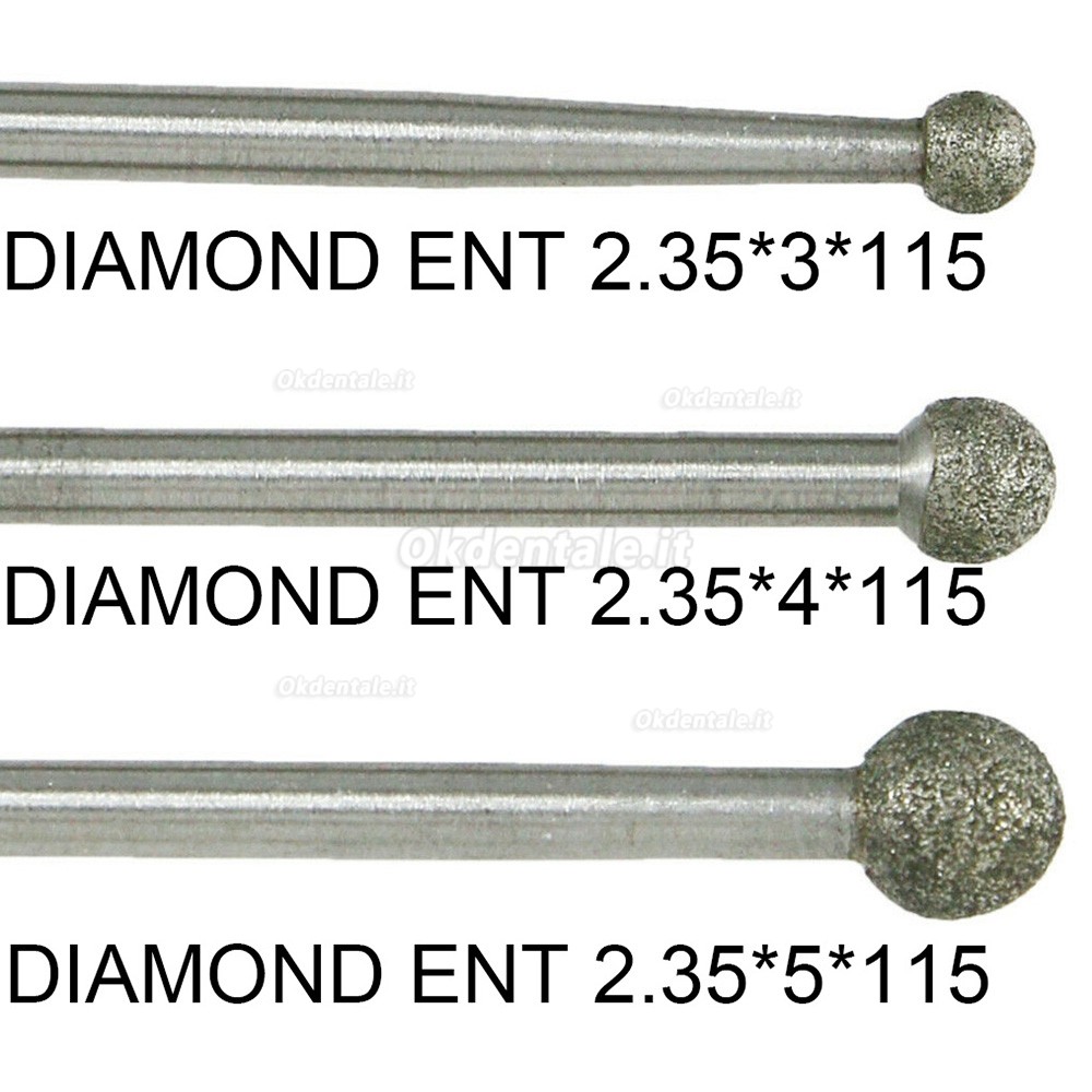 5 Pezzi frese diamantate dentali per manipolo dentale COXO CX235-2S1 / 2S2