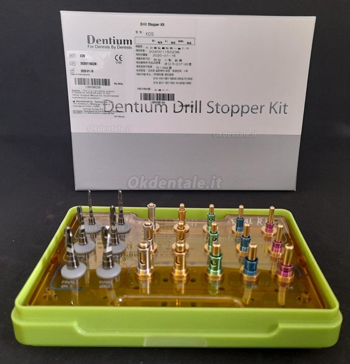 Kit di tappi Dentium Drill (XDS) kit di strumenti per impianti dentali