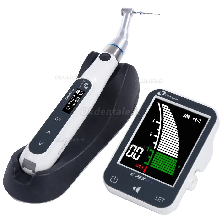 Eighteeth E-connect pro manipolo endodontico + E-pex pro rilevatore apicale Eighteeth E-connect pro manipolo endodontico + E-pex pro rilevatore apicale
