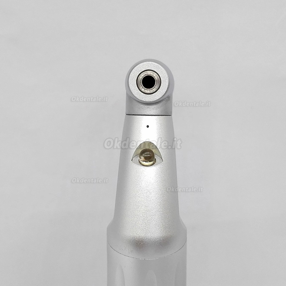 Contrangolo anello blu odontoiatrico con generatore LED interno e attacco di tipo E Contrangolo anello blu odontoiatrico con generatore LED interno e attacco di tipo E
