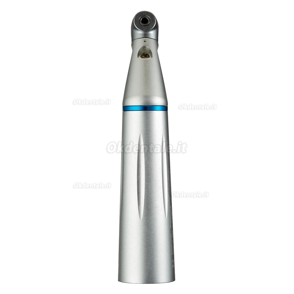Contrangolo anello blu odontoiatrico con generatore LED interno e attacco di tipo E Contrangolo anello blu odontoiatrico con generatore LED interno e attacco di tipo E