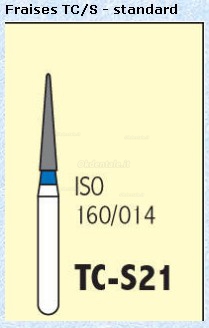 FG TC-S21 1.4mm Frese diamantate odontoiatrico 100 pz