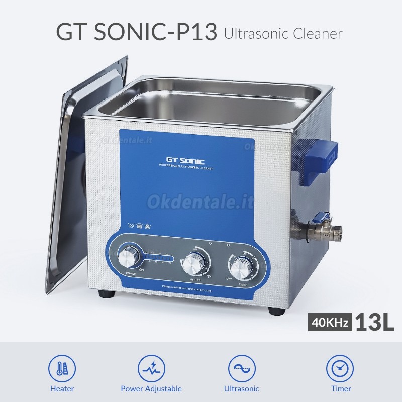 GT SONIC Serie P pulitore ad ultrasuoni 2-27L 100-500W (con funzione di riscaldamento +Regolazione della potenza)