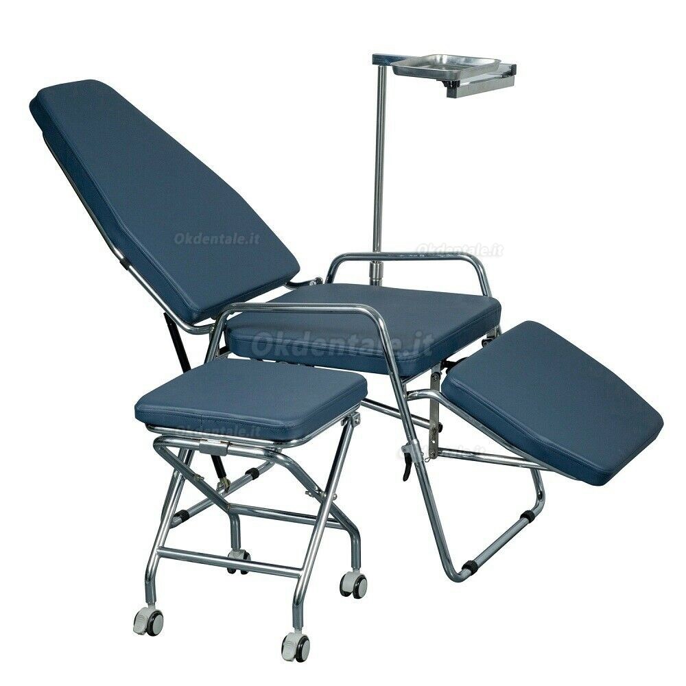 Greeloy GU-P101 Adjustable Foldable Portable Dental Chair + Greeloy GU-P103 Portable Dental Folding Stools