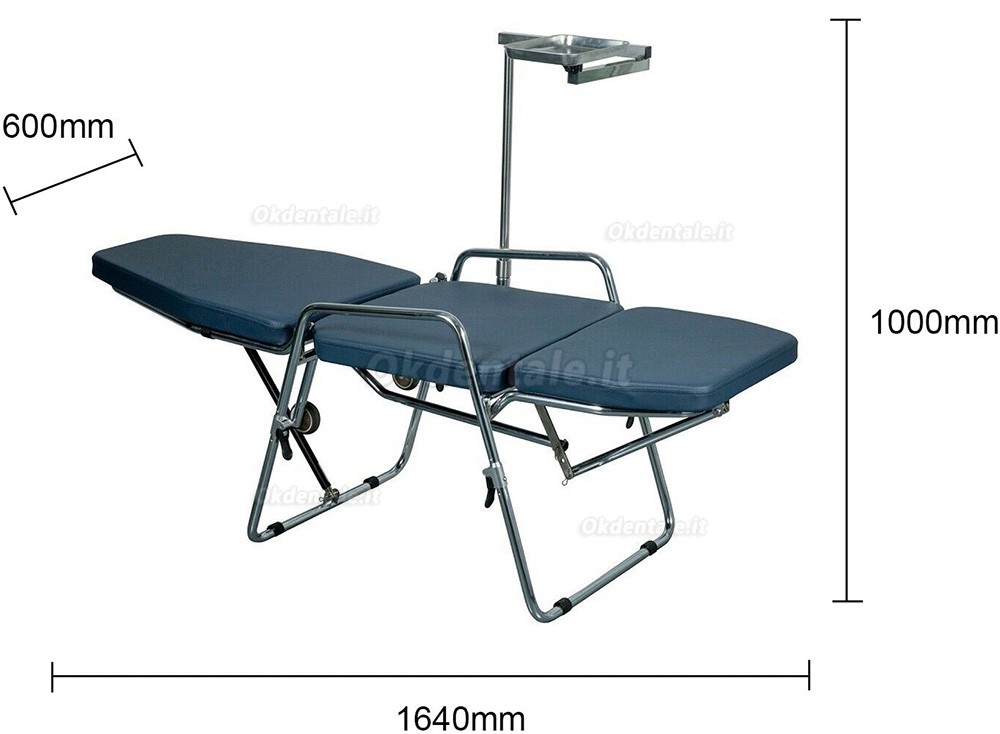 Greeloy GU-P101 Poltrona odontoiatrica portatile + GU-P103 Sgabelli pieghevoli portatili