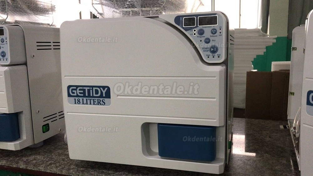 Autoclave sterilizzazione dentista Getidy® JCH 16L/18L/23L classe N con funzione di asciugatura