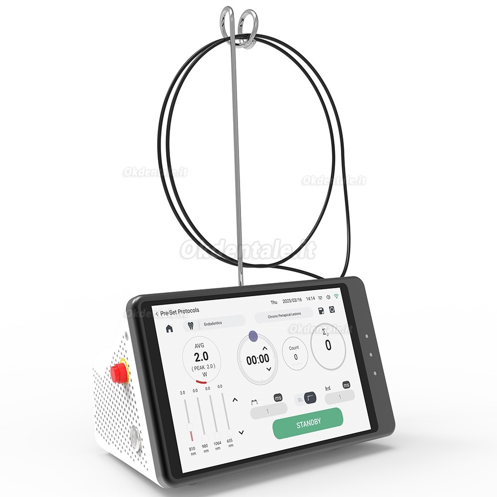 Laser a diodi multi-lunghezza d'onda dentista Gigaalaser Cheese Plus CP13G 635nm+445nm+1064nm