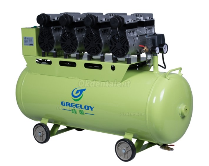 Greeloy®GA-84 Compressore senza olio 120 litri