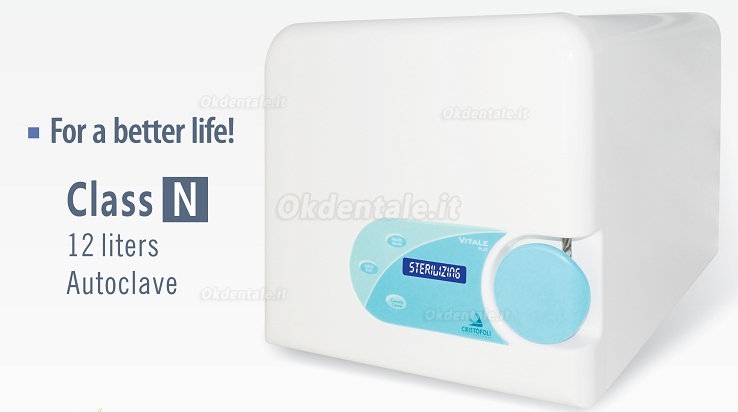 Cristófoli® Vitale 12 Sterilizzazione Autoclave 12L Classe N
