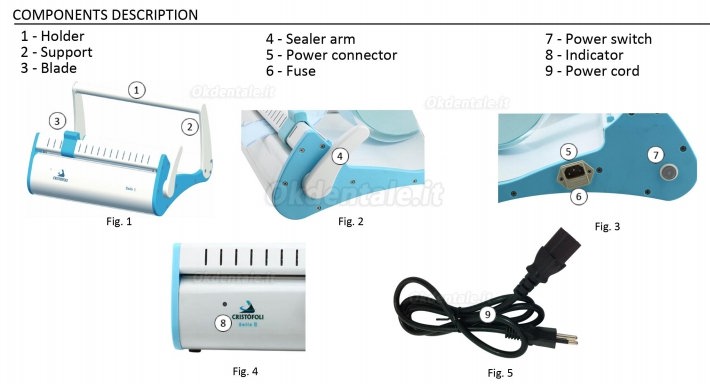 HISHINE® Termosigillatrice millseal médicale Sella II con allarme acustico