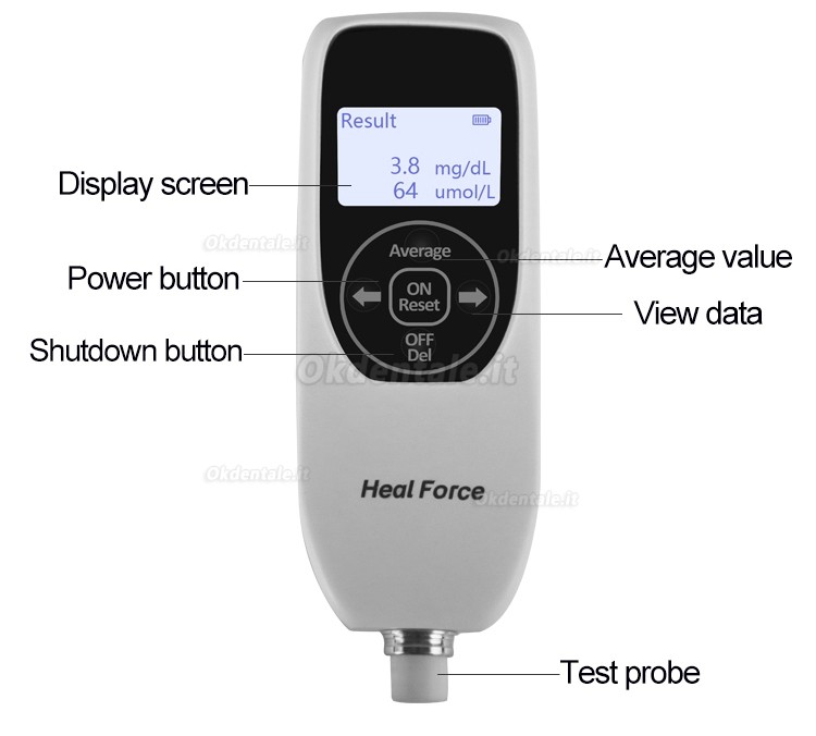 HealForce DHD-C bilirubinómetro neonatale bilirrubinómetro transcutáneo