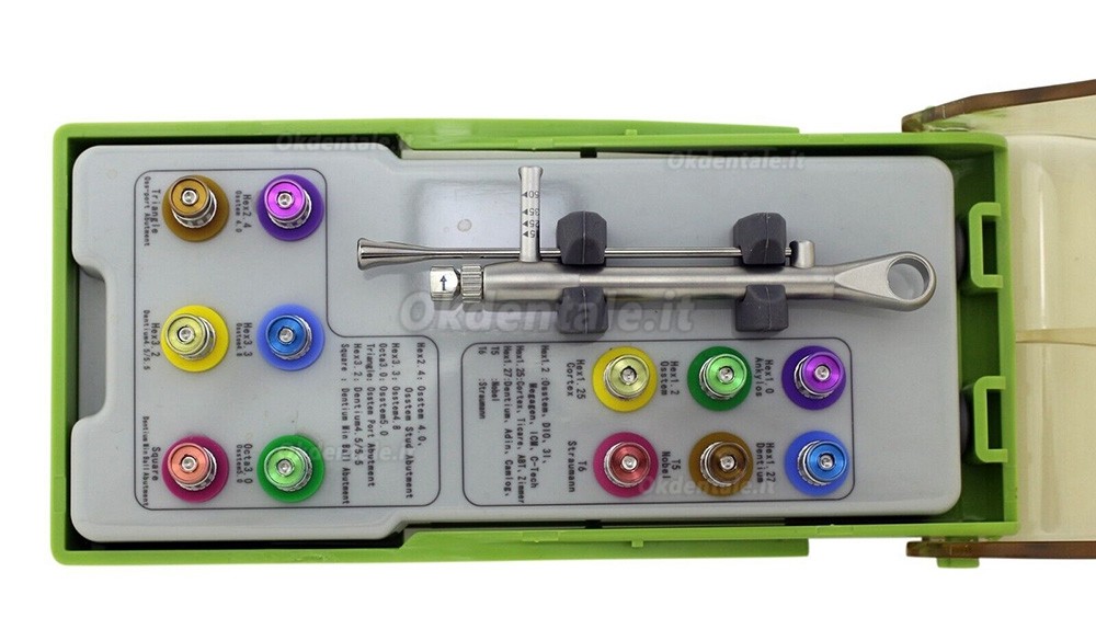 Kit protesico universale per impianti dentali /chiave dinamometrica per impianti dentali Kit protesico universale per impianti dentali /chiave dinamometrica per impianti dentali