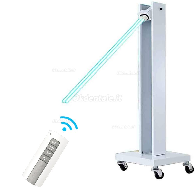 Indoor Mobile UV Sterilizer Disinfection Lamp Germicidal UV Sterilizing Light with Wheels