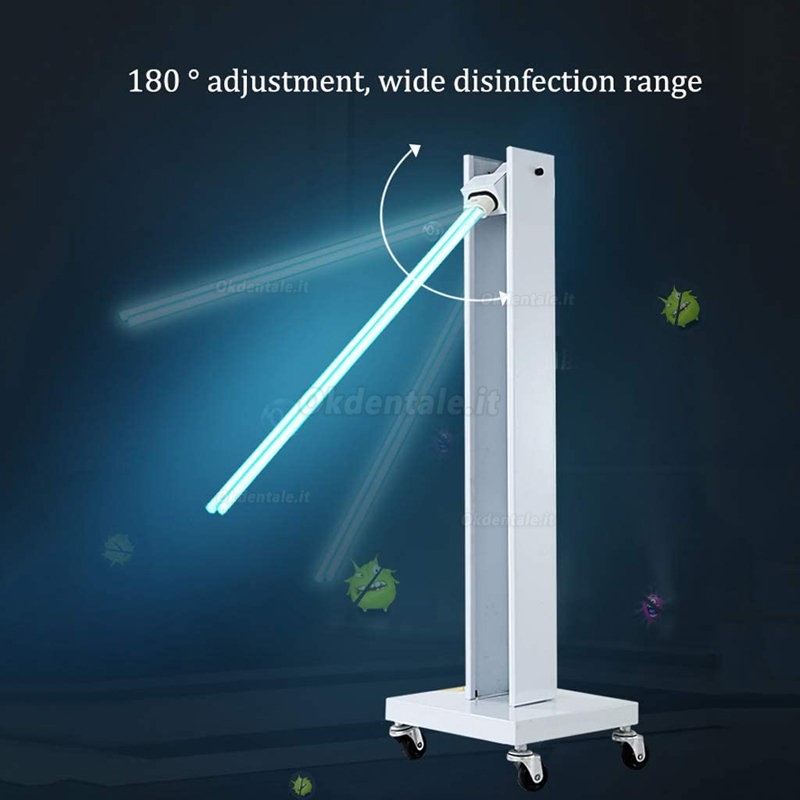 Indoor Mobile UV Sterilizer Disinfection Lamp Germicidal UV Sterilizing Light with Wheels