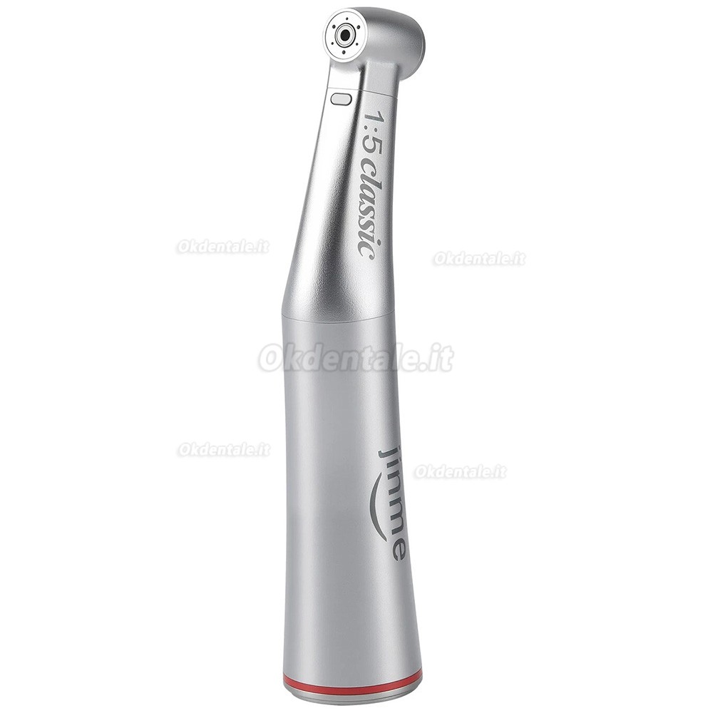 Manipolo contrangolo dentale Jinme W15LW 1:5 con fibra ottica e canale interno Manipolo contrangolo dentale Jinme W15LW 1:5 con fibra ottica e canale interno