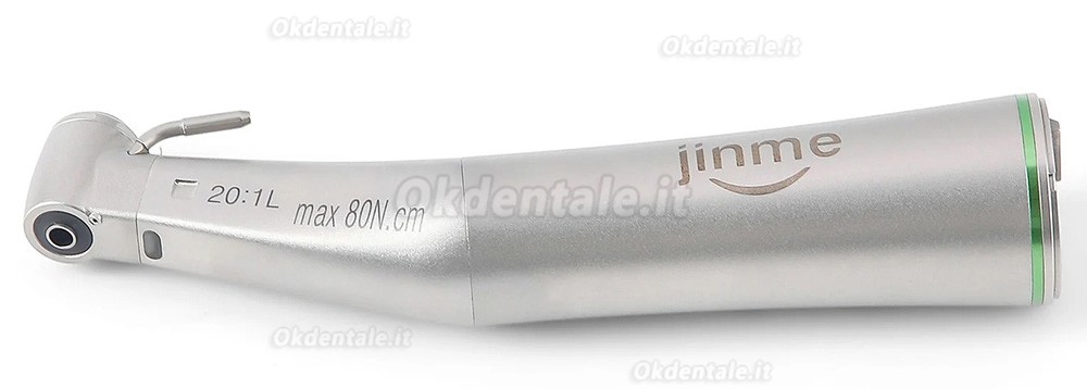Manipolo contrangolo per impianti Jinme W201L con LED a fibra ottica, rapporto 20:1 Manipolo contrangolo per impianti Jinme W201L con LED a fibra ottica, rapporto 20:1