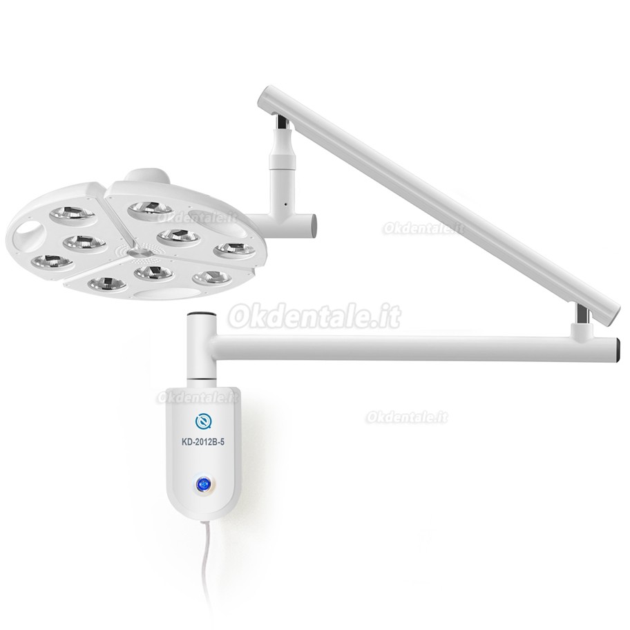 Lampada scialitica odontoiatrico a LED KWS KD-2012B-5 da 90 W / lampada operatoria a parete Lampada scialitica odontoiatrico a LED KWS KD-2012B-5 da 90 W / lampada operatoria a parete