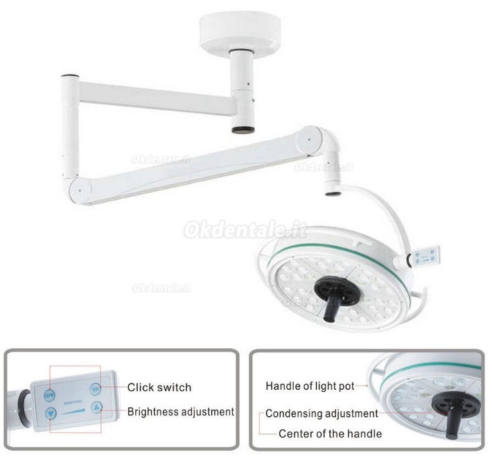 KWS KD-2036D-2 108W Ceiling LED Shadowless Lamp Surgical Medical Exam Light