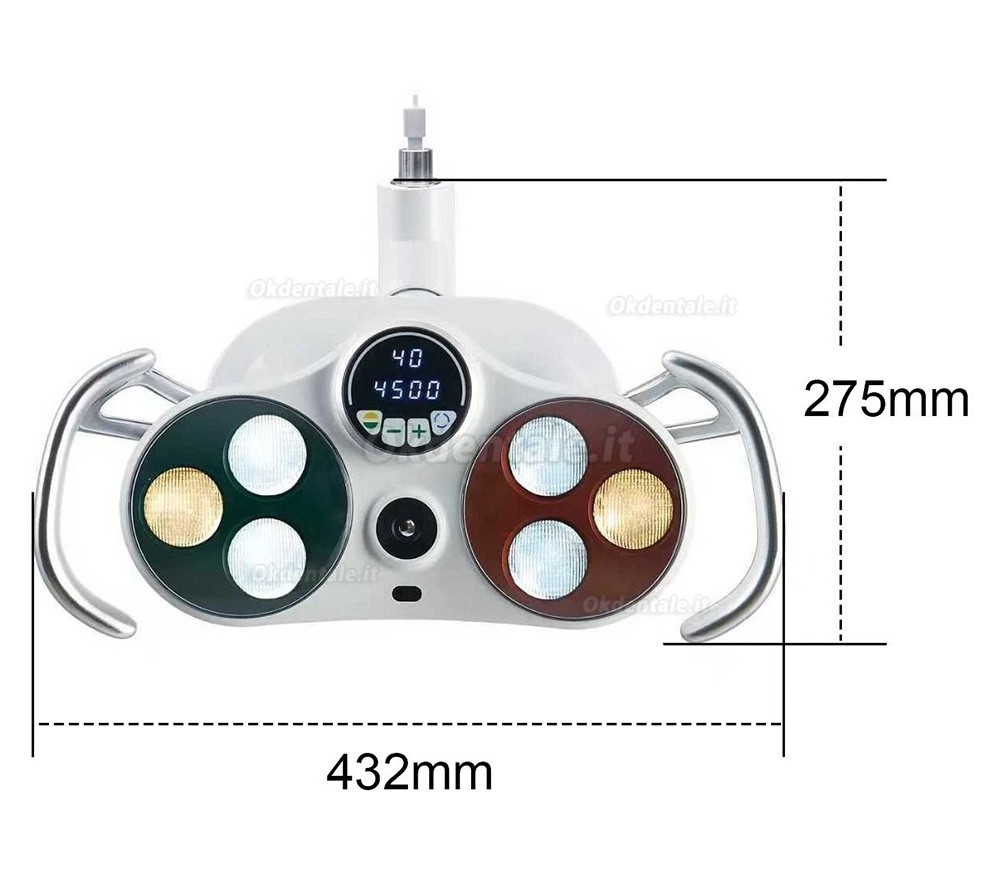 Lampada scialitica a LED odontoiatria KY KY-P183, 26 mm con videocamera wireless