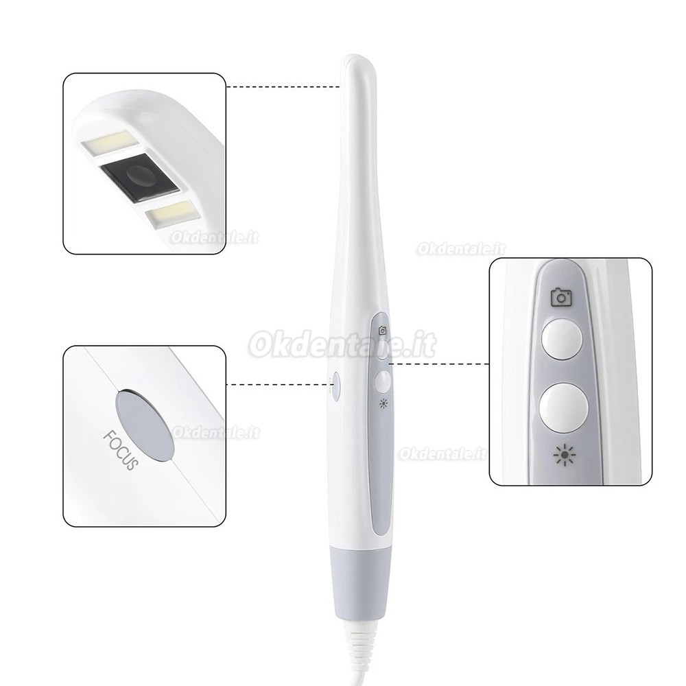 Telecamera intraorale dentale USB 4K HD MLG CF686B, sensore da 1/2,8 pollici Telecamera intraorale dentale USB 4K HD MLG CF686B, sensore da 1/2,8 pollici