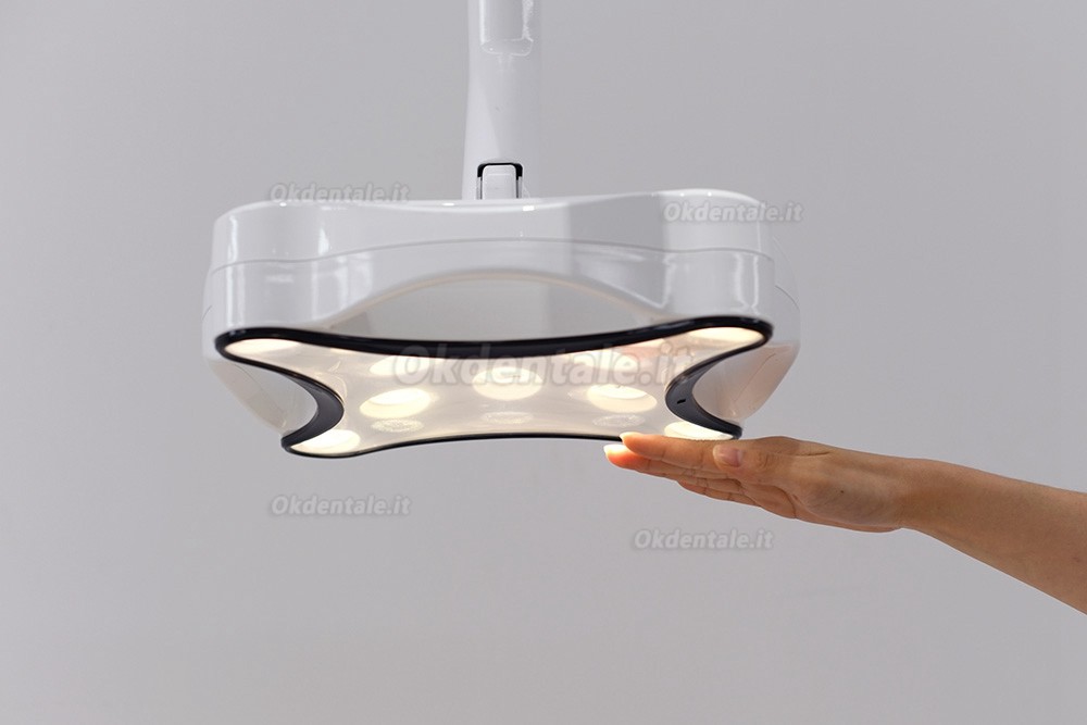 Micare® JD1700 Lampada scialitica odontoiatrica a LED a doppia testa con montaggio a soffitto