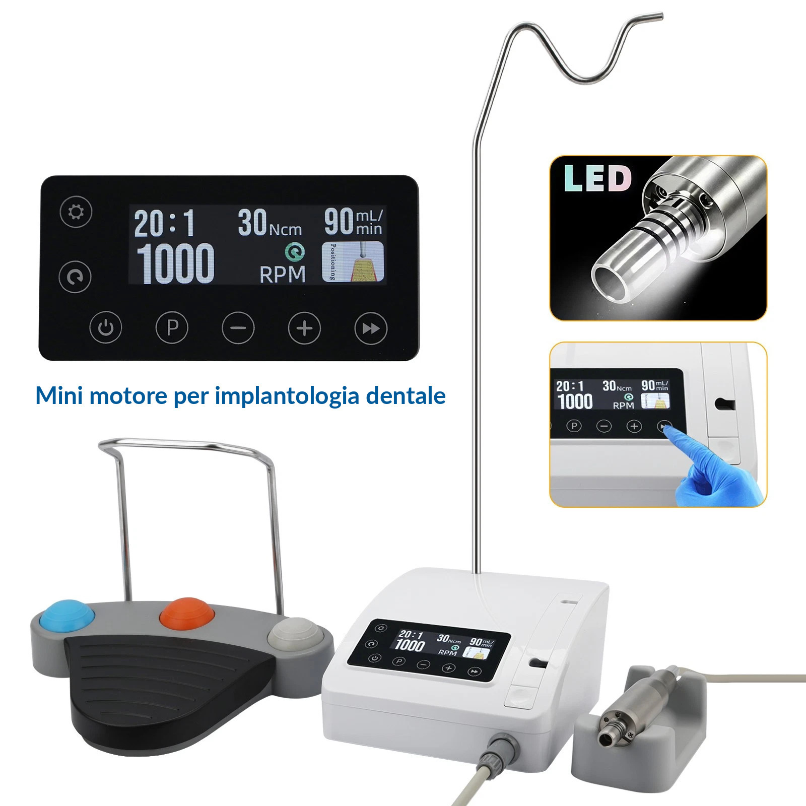 Sistema per implantologia dentale PLH PLH-VM3 &ndash; Motore chirurgico brushless