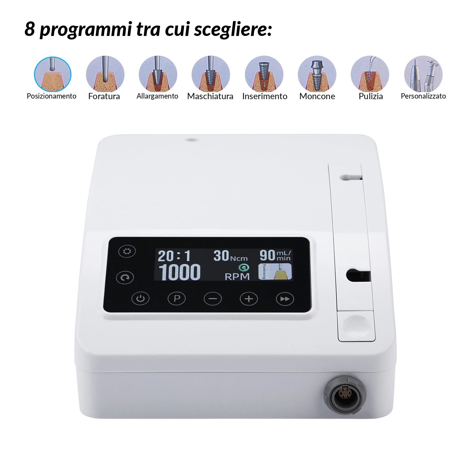Sistema per implantologia dentale PLH PLH-VM3 &ndash; Motore chirurgico brushless
