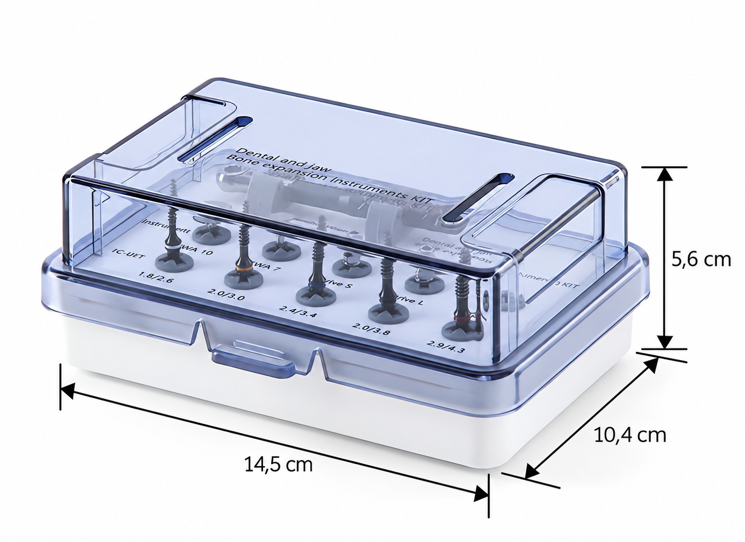 Kit di strumenti per l'espansione ossea della mascella in ambito odontoiatrico Kit di strumenti per l'espansione ossea della mascella in ambito odontoiatrico