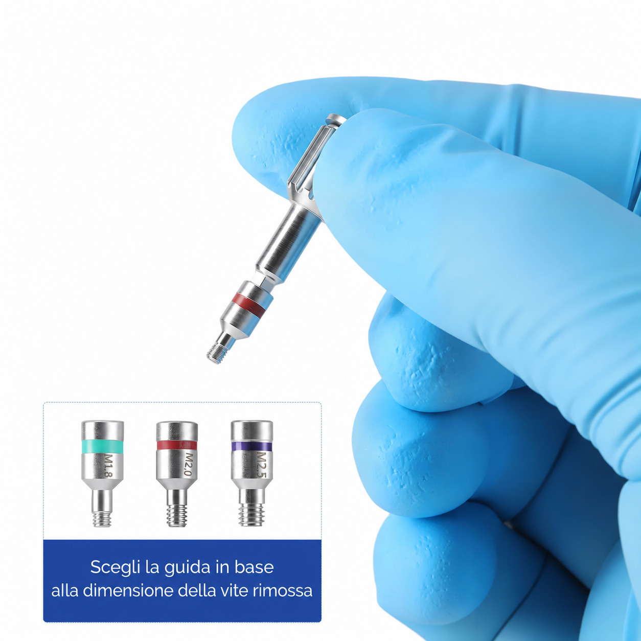 Kit universale HLY Dental per la rimozione di viti implantari Kit universale HLY Dental per la rimozione di viti implantari