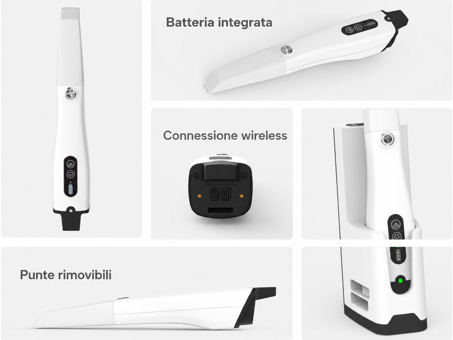 Scanner intraorale 3D wireless Panda P4 con 6 puntali di scansione
