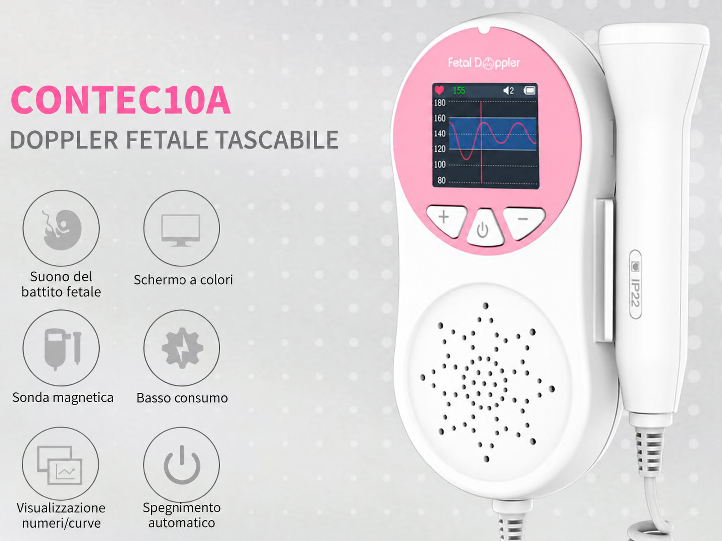 Doppler fetale portatile CONTEC 10A